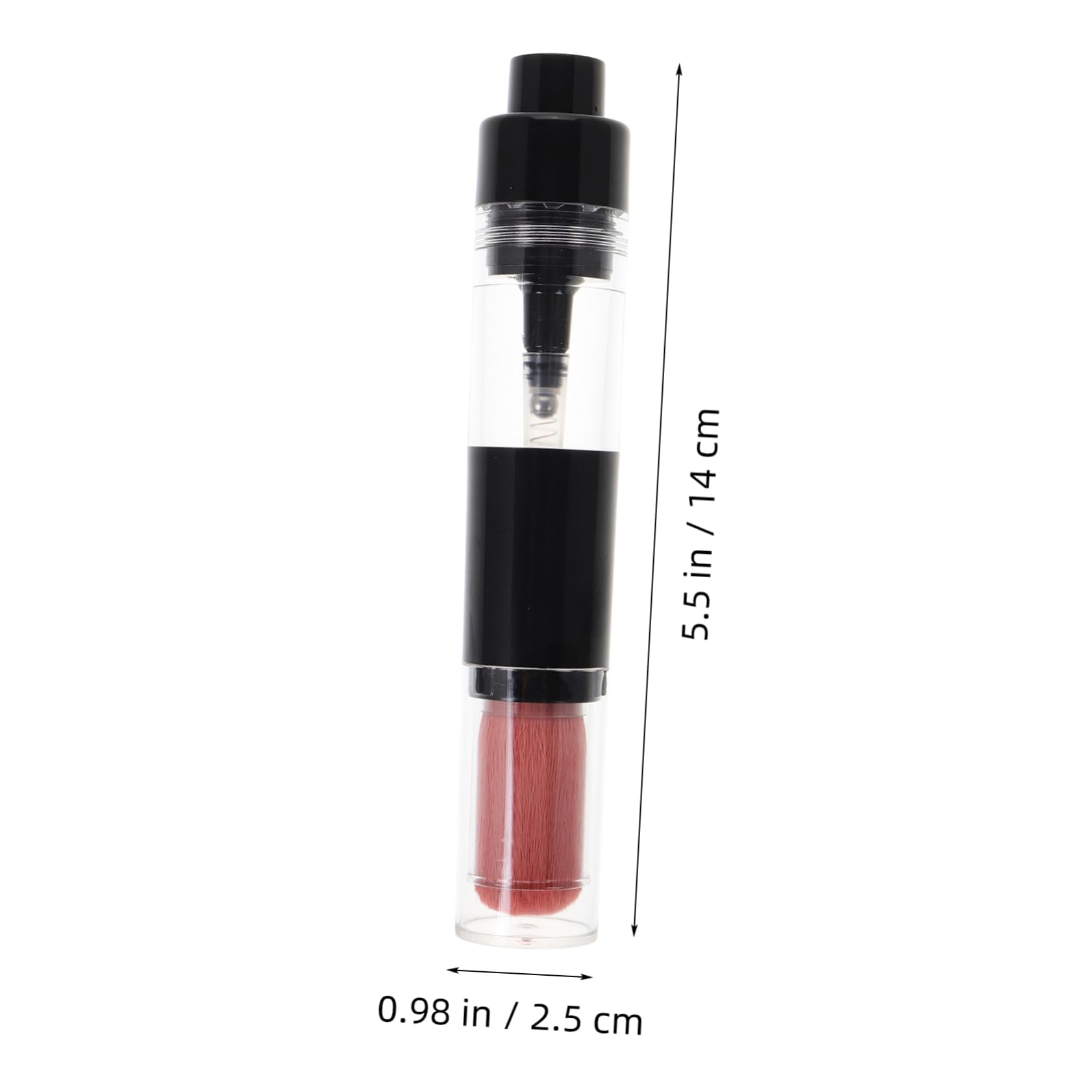 FOMIYES Blush Brush with Pressed Powder Bottle Portable Foundation Applicator for Highlight Contour and Blush Makeup Travel Friendly Cosmetic Tool Hair