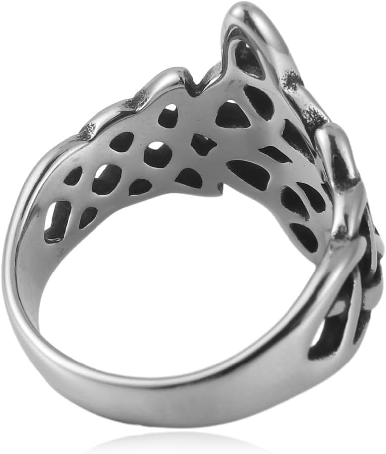 YWMAN Celtic Trinity Knot Ring, Triquetra Knot Ring, Stainless Steel Celtic Irish Jewelry for Women - Image 2