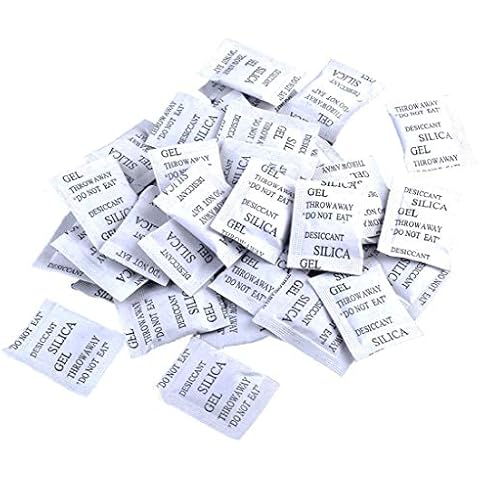 Queenbox 60 pack Silica Gel Pouches Sachets Desiccant Each Pack 3g Cover