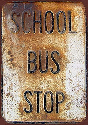 Targa In Metallo Vintage 'No Hippies' | Insegna In Lamiera 20x30 Cm Per Parete, Arredamento Retro Per Interni/Esterni