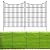 10 Panels No Dig Decorative Outdoor Garden Fence for Yard, 32 in(H) X 23.6 ft(L) Animal Barrier Fencing Rustproof Metal Wire Panel Border for Dog, Rabbits, and Patio Temporary Ground Stakes Defense