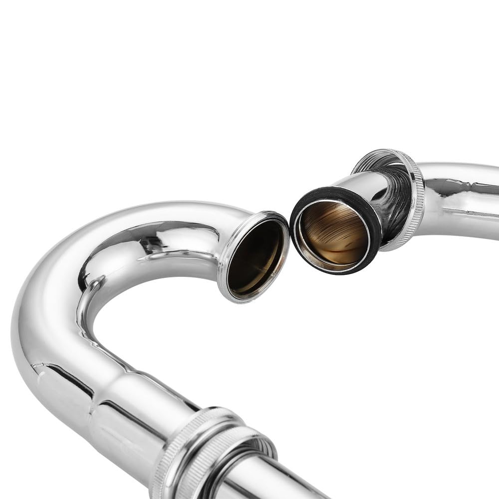 Siphon de vidange en acier inoxydable 32 mm, anti-odeur, pour robinet, évier, tuyau d'égout, argent, 1 pièce