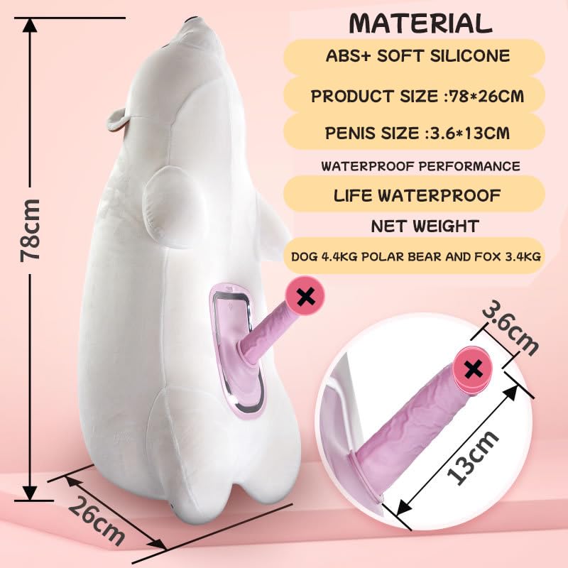 hidden plush sex toy Stuffed Animal Sex Toy Infinity Pillow Bear with Dildo Machine – ＳＴＳ main image 0