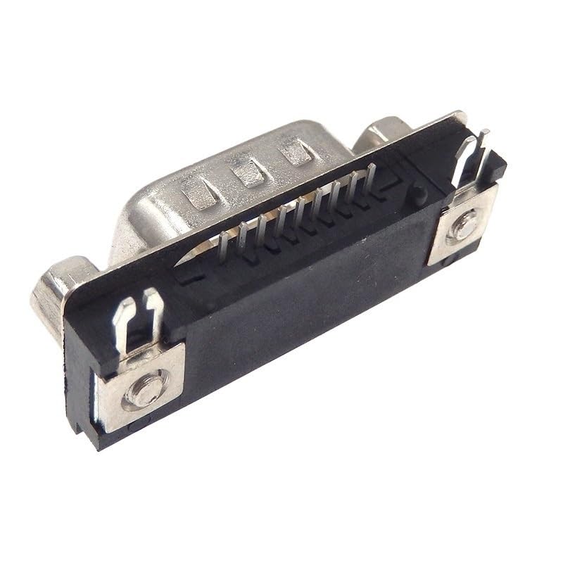Image of 1-5PCS DB9 Data Cable Connector Angle 90 Plug PCB Angle Connector RS232 9pin Port Socket Female Male D Type Adapter(5PCS)