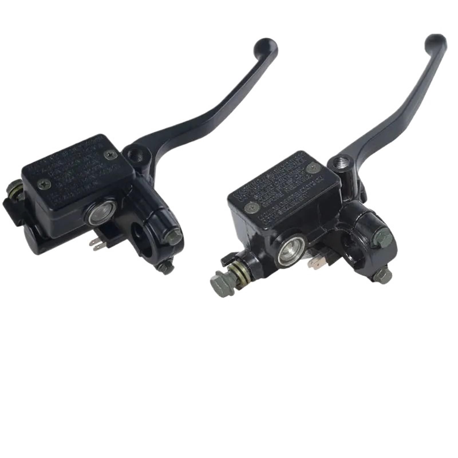 Levier de Frein Moto Pompe de frein universelle pour moto, 22mm, maître-cylindre avant, levier hydraulique droit pour Dirt Pit Bike, ATV, Quad, cyclomoteur, Scooter(Style B)