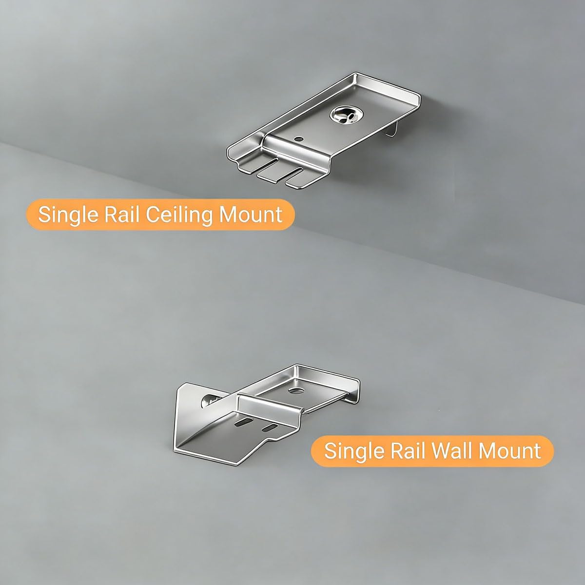 Heavy Duty Rotaia Per Tende con Pulegge Silenziose 5.7 5.8 5.9 6 6.1m, Binario per Tenda da soffitto, Lega AlluminioRiloga Scorritenda per Stanze Ufficio Camper E Doccia(4.6M)