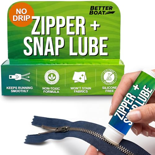 Zipper Wax Zip Lube - Marine Grade Zipper Lubricant Stick...