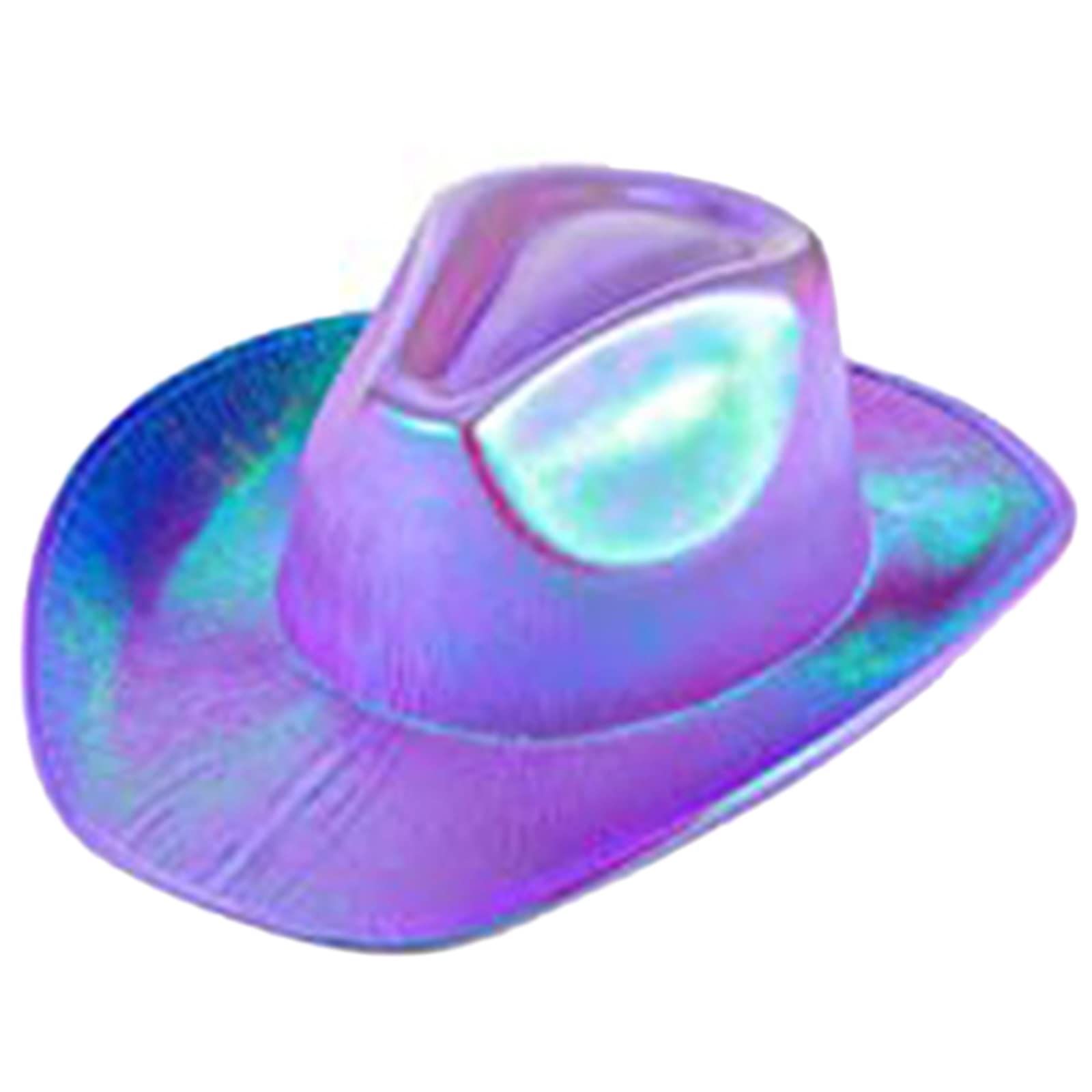 boxidixi Cowboy Hat, Space Cowboy Hat for Girls Holographic Rave Cowgirl Hat Cute Birthday Party Hat Costume Accessories
