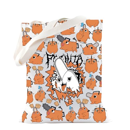 Bolsa Tote Chainsaw Anime para fans de caricaturas miniatura 1