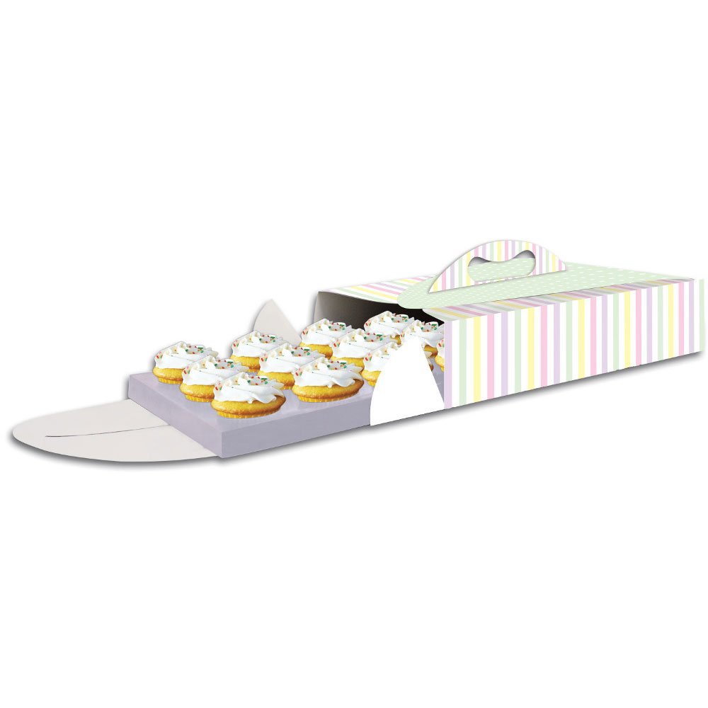 Cake n' Take Portable Dessert Carrier, Pastel Dots