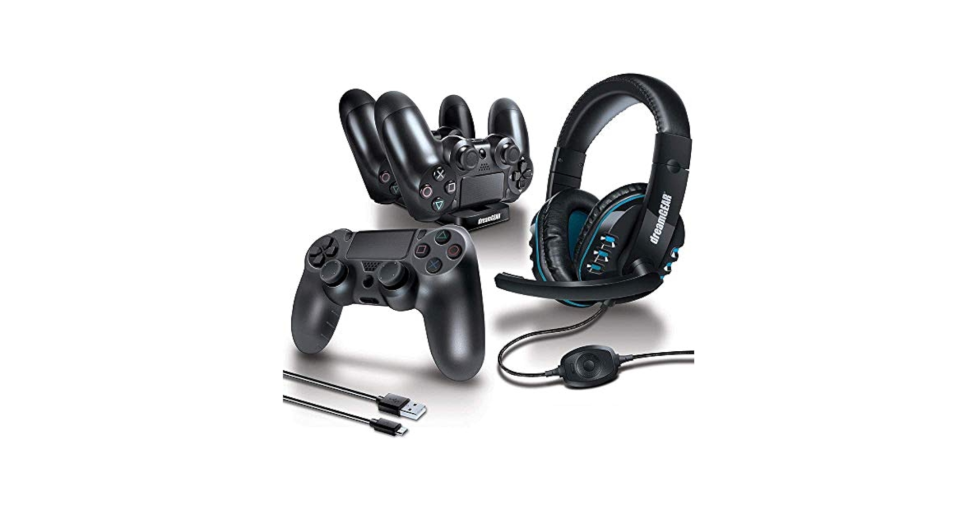 Amazon.com: dreamGEAR 6 in 1 Game kit Black PS4 : Video Games