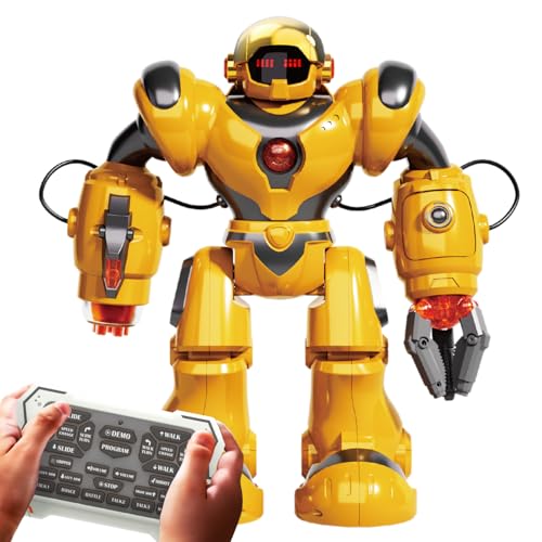 BEZGAR Robot Toys for Kids 3-12 Years Old - Big RC Robot Programmable Dancing with 22 Actions, Remote Control Emo Robots Supporting 78 Changing Expression Christmas Birthday Gift for Boys and Girls
