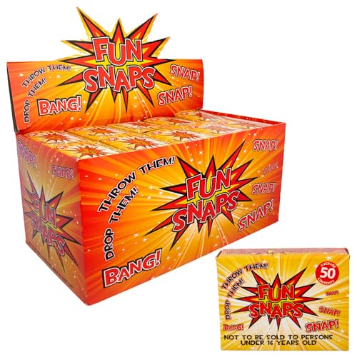 500 Fun Snaps - 10 x Boxes (50 Snaps per Box) Great for Party Bags - Throw Bangs - New Years