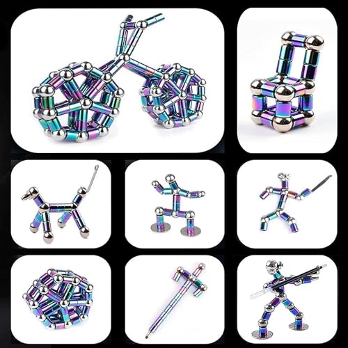 Image of Magnetic Pen, Fidget Pen, Decompression Magnetic Toy Pen, Gift for Teenage Boys, Best Gift for 8-12 Years Old, Novelty Toy Gift for Kids or Friends (Rainbow)