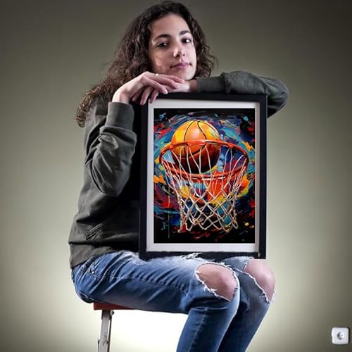 Beaudio BEAUDIO-S-A06 Sports Series Diamond Painting Kits For Adults- Basketball Ball Art Print thumb #3