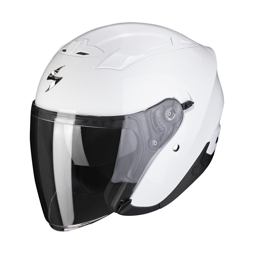 Casco abierto Scorpion EXO-230 Solid Blanco S para evitar el calor en moto 2