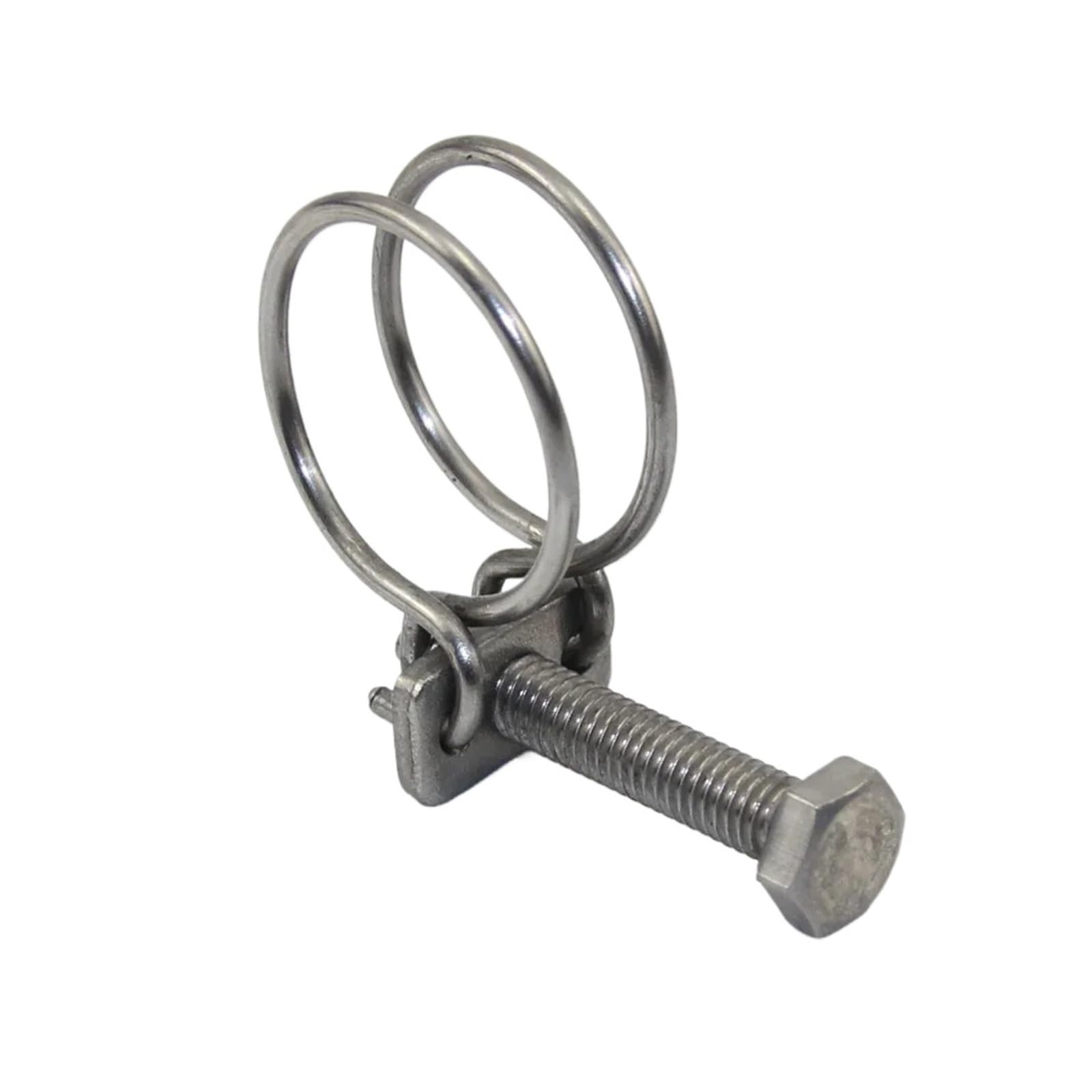 1 szt. Stal nierdzewna 304 o średnicy drutu 2mm i średnicy 3mm Zacisk sprężynowy z podwójnym gardłem(130-140 mm)
