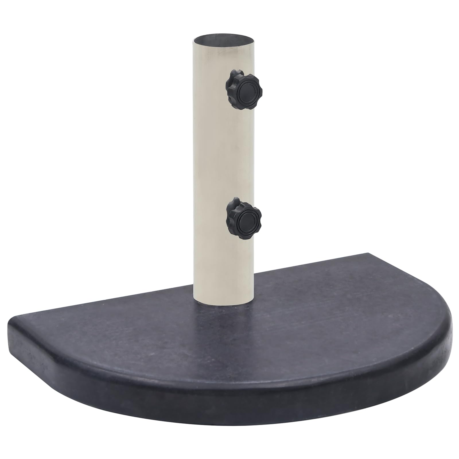 vidaXL Socle de Parasol Noir 40x28x4 cm Granite