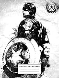  Composition Notebook: Captain America The First Avenger Composition Notebook, Soft Glossy Wide Ruled Journal with lined Paper for Taking Notes, ... gift for boys and girls, Marvel fan