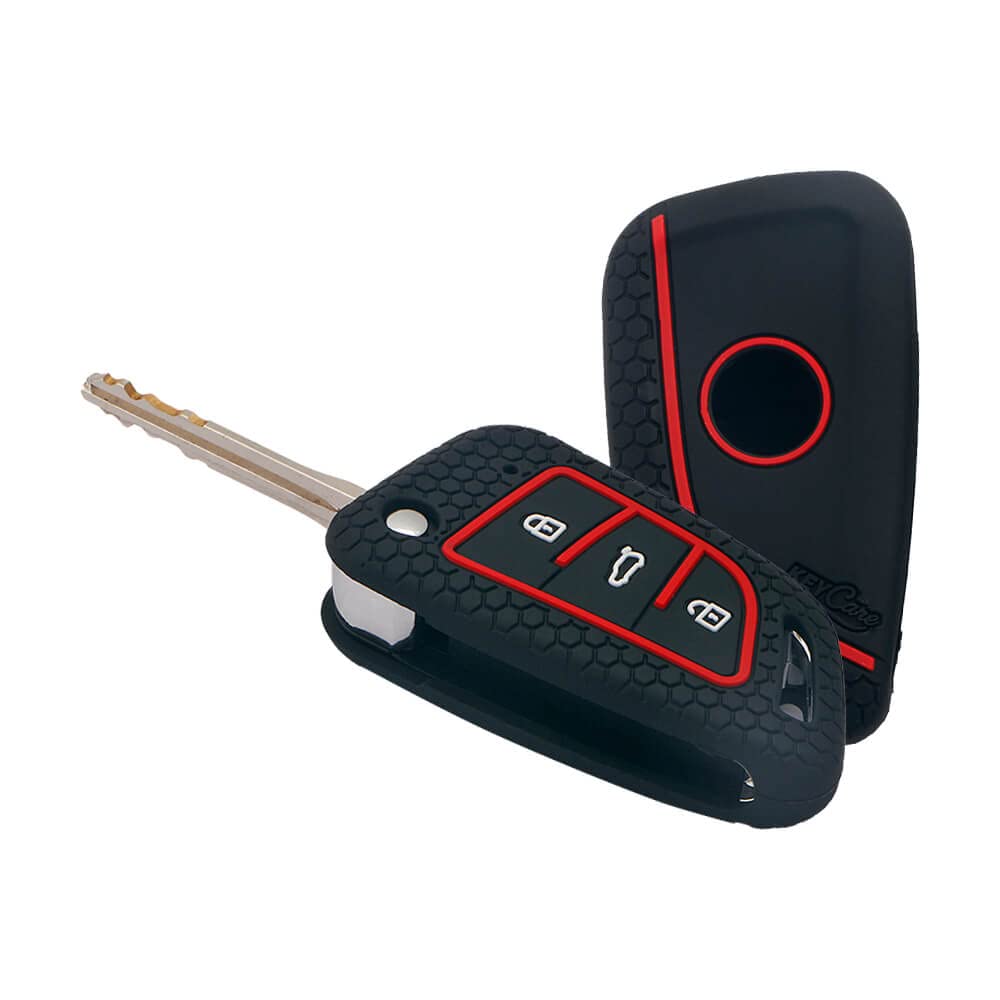 Keycare Silicone Key Cover for B29 Model Universal Remote flip Key (Black)
