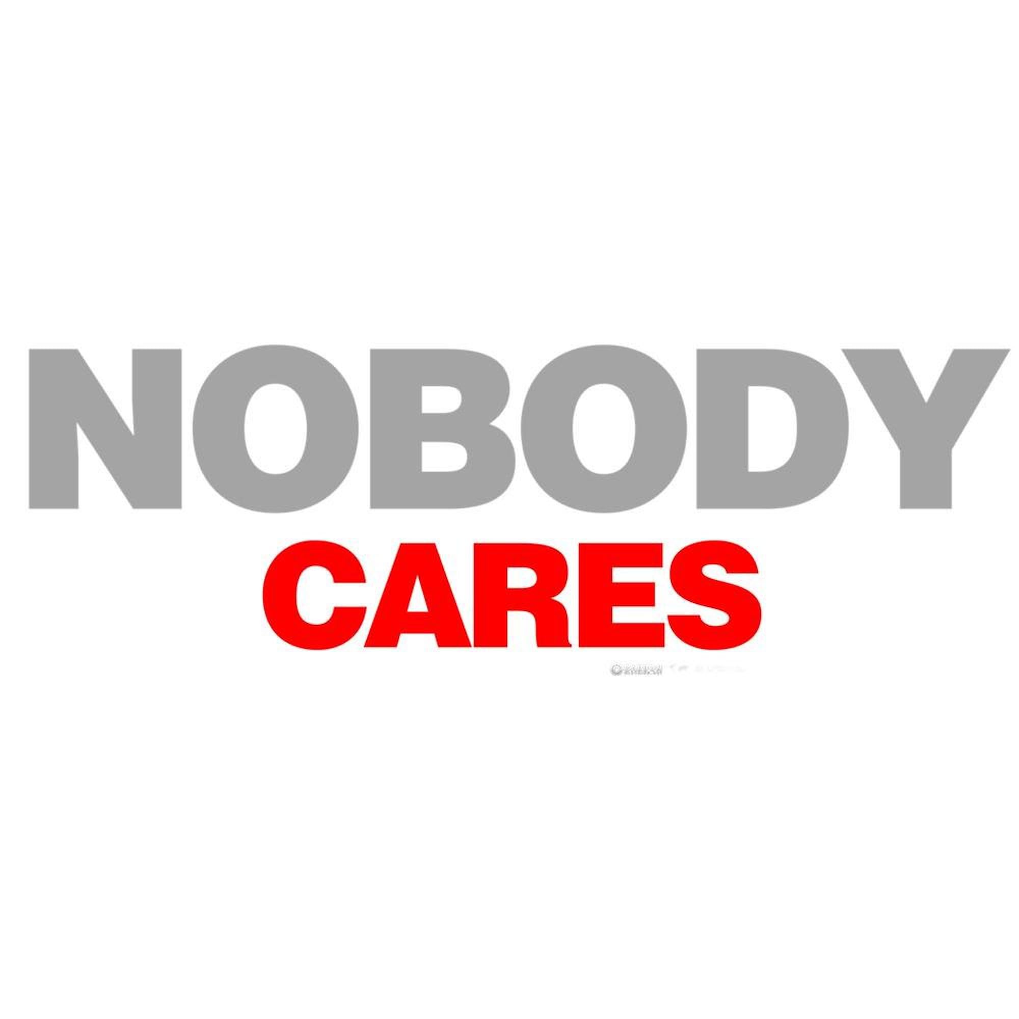 CafePress Nobody Cares Twin Duvet Cover, Printed Comforter Cover, Unique Bedding,