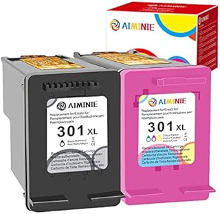 AIMINIE Remanufactured for HP 301 Ink Cartridges Combo Pack, 301XL Ink Cartridge Replacement for HP 301 XL Black Color with Envy 5530 4500 5532 4502 4507 DeskJet 2540 2050 1050 OfficeJet 4630 Printer