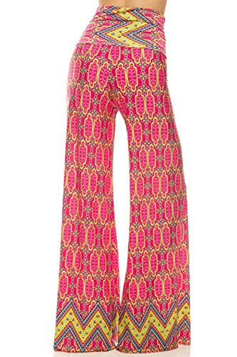 ICONOFLASH Women's Wide Leg Palazzo Pants with Foldover Waist3