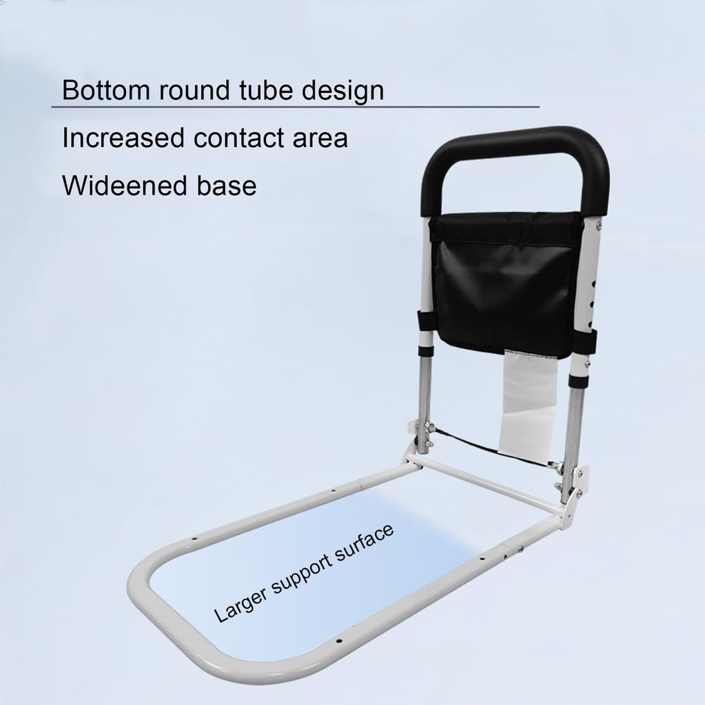 Rieles de Cama para Adultos Mayores, Altura Ajustable con Bolsa de Almacenamiento | barra de pasamanos de ayuda segura con sensor de movimiento, soporta 300 libras