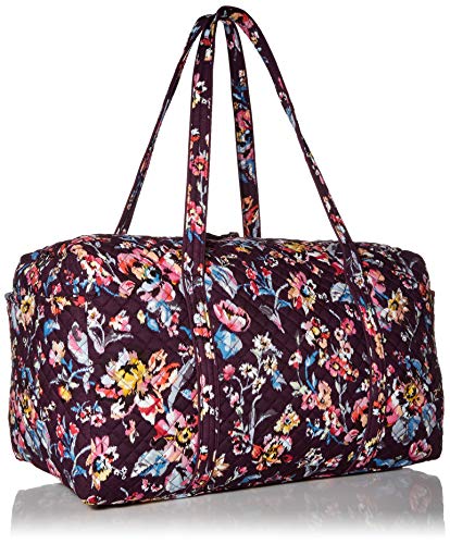 Vera Bradley Women's Vera Bradley Women s Signature Cotton Large Travel Duffel Travel Bag Indiana Rose One Size, Indiana Rose, Large 22 US