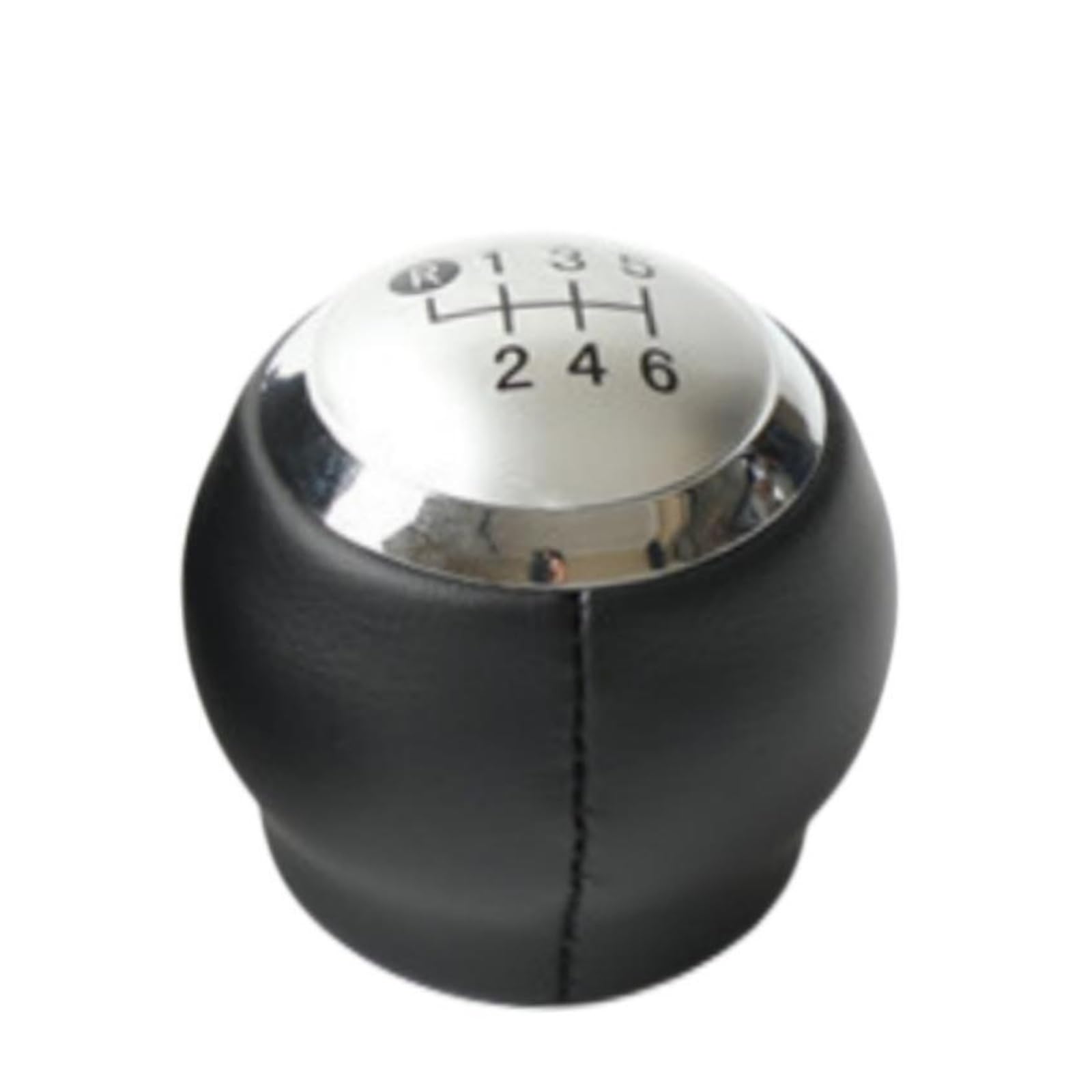 Lvgvzttgkm 6 Speed Silver For Toyota Avensis Iii T27 2008-2015 Gear Shift Knob Black / Silver Style