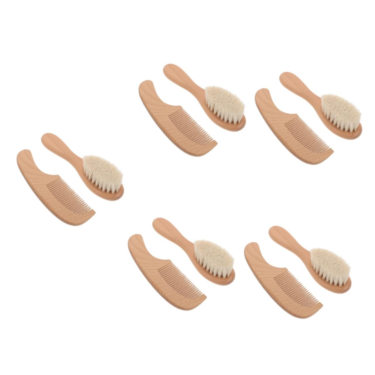 VICASKY 5 Juegos Peine Cepillo Cepillo Cepillos Para El Cabello Cabeza Cepillo De Limpieza Cepillo De Pelo Para Recién Nacido Cepillo De Baño Para Recién Nacido Cepillo Para El Cuero