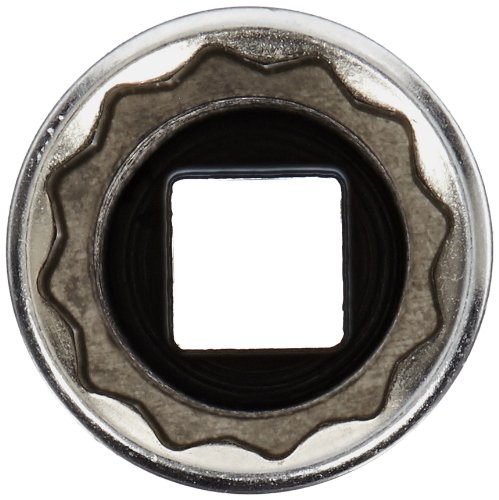 Image of Stahlwille 01640032 1 /2 inch Extra Deep Socket #40aDL, 12 Points, 1 /4 Inch Drive, High-Performance Steel, Chrome Plated with Anti-Slip Drive, Made in Germany