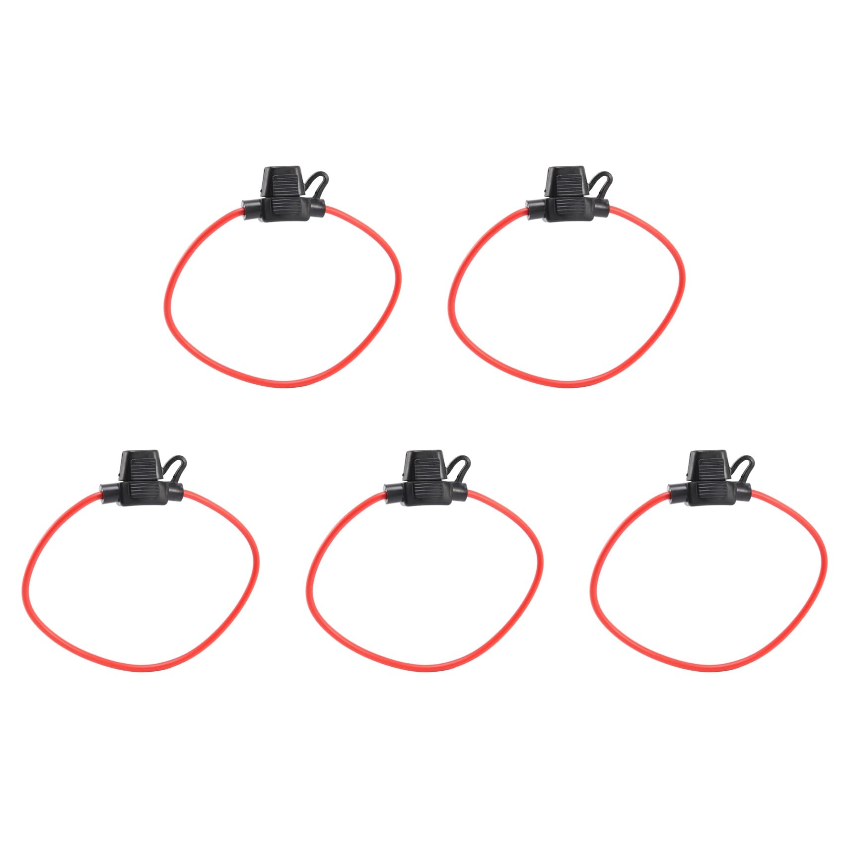 Jnchdghwa As Shown 5X 14Awg Wire In-Line Car Automotive Mini Blade Fuse Holder Fuseholder 20A