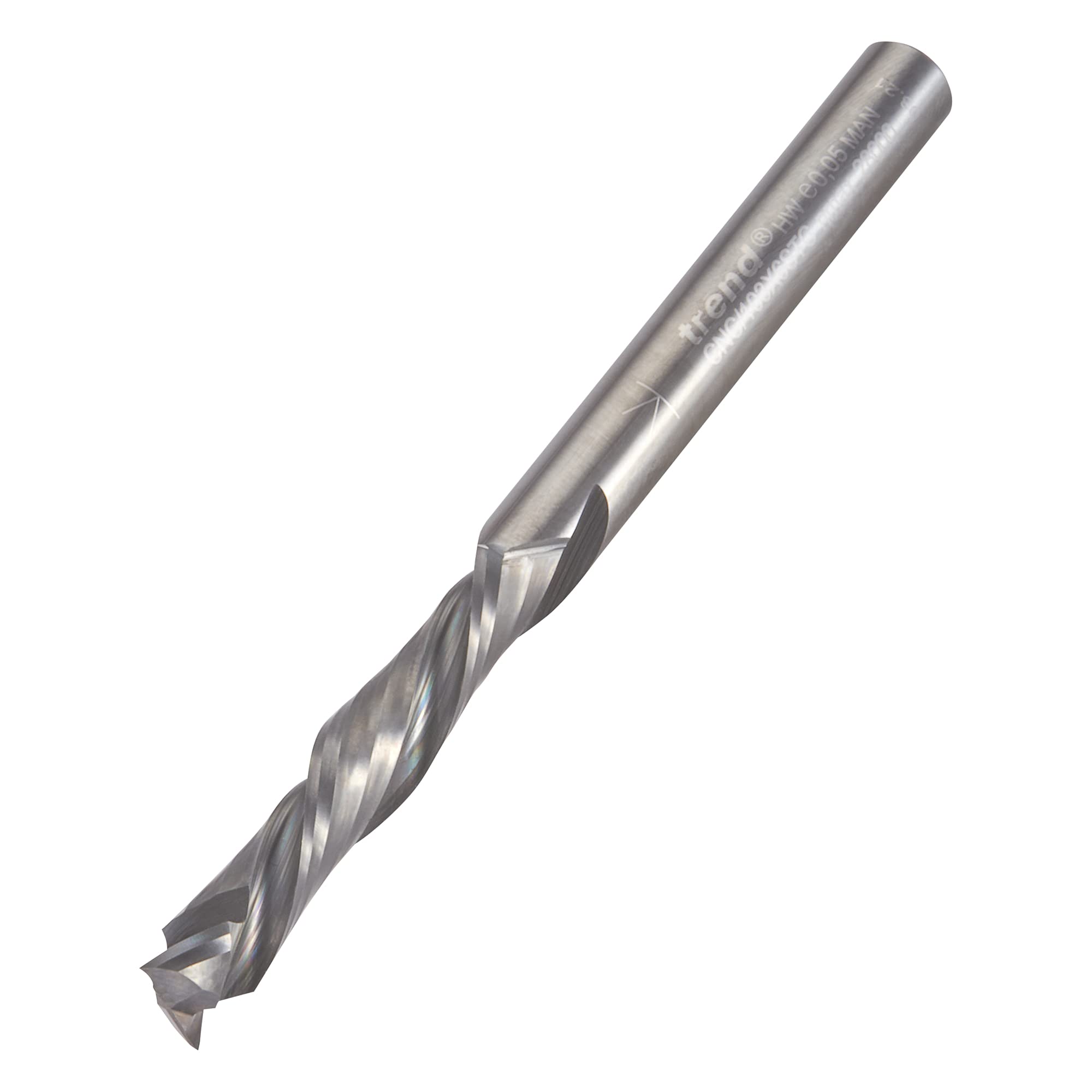 Trend Cnc Two Flute Down-Cut Router Cutter, 6Mm Shank, 6Mm Cut Diameter & 32Mm Cut Length, Solid Tungsten Carbide, Cnc/103X6stc