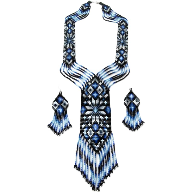 Collar ucraniano Gerdan multicolor para renovar vestidos sencillos con joyería tradicional