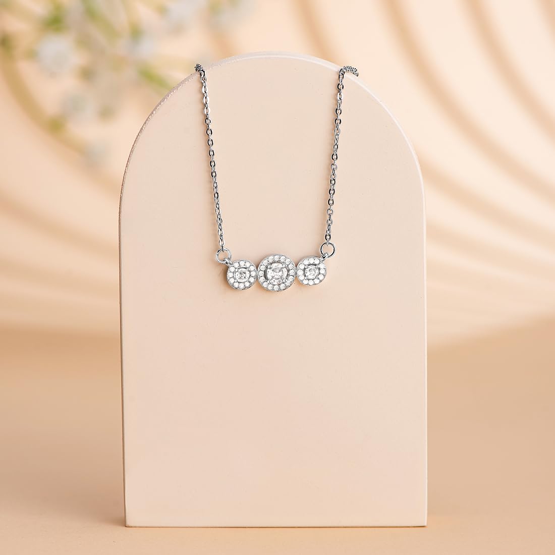 Crystal Studded Pendant Necklace for Women - Birthday Anniversary Gift