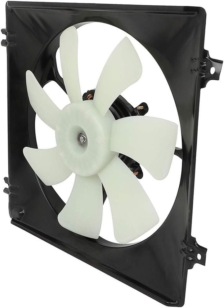 A/C Condenser Fan Assembly Passenger Side/RH Radiator Cooling Fan Compatible for 2008-2012 for Honda for Accord 2010-2011 for Honda for Accord Crosstour, Replaced 674-50341R 611340