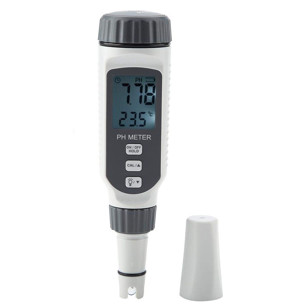 Tester della qualità dell'acqua, misuratore di pH digitale con display LCD ad alta precisione Intervallo di pH a 0,00-14,00 PH per suolo e acqua