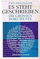 Es Steht Geschrieben: Die Grossen Dokumente B002AEVTSQ Book Cover