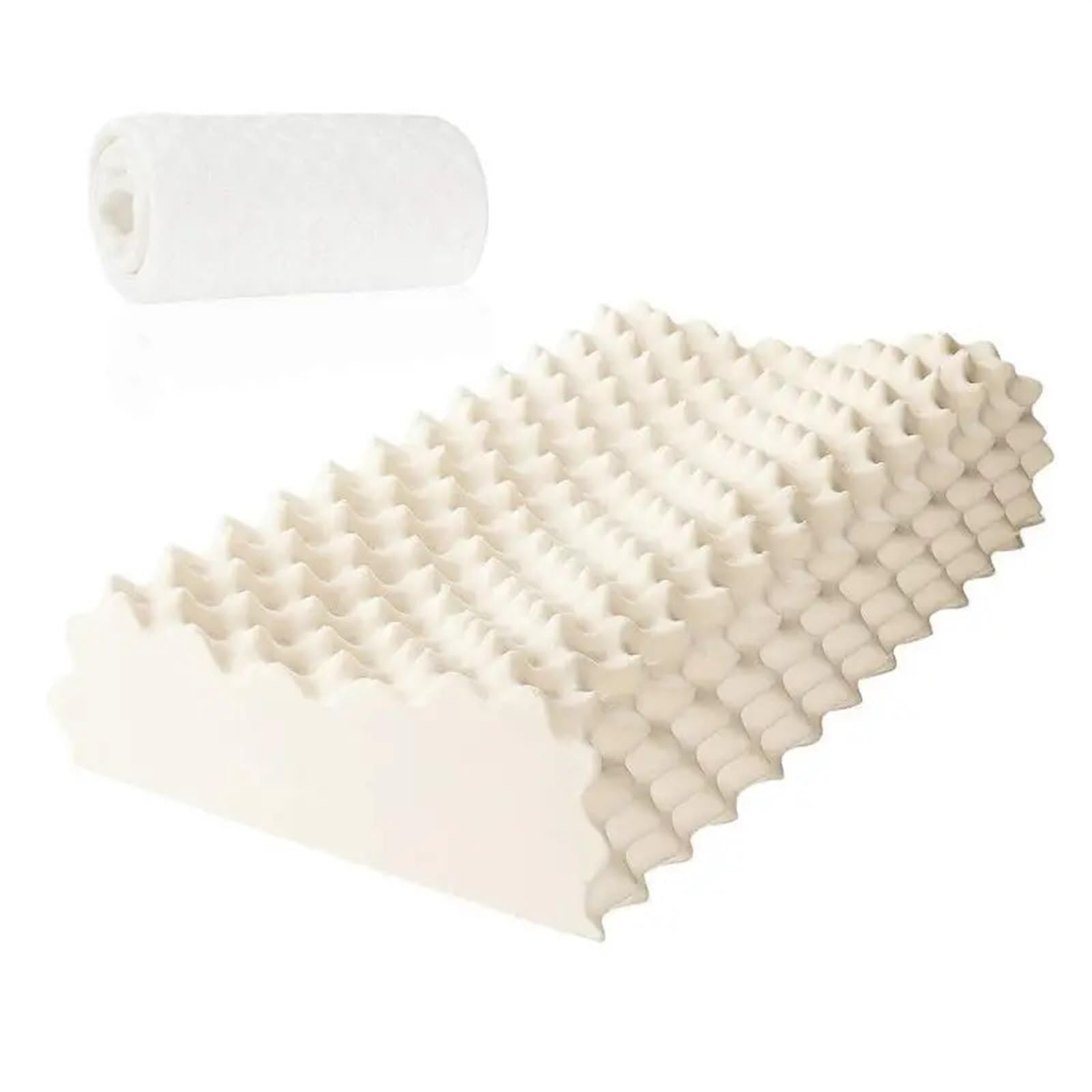 RGOEMHJ Natural Massage Latex Pillow Neck Memory Pillows for adult cervical spine massage pillow core for home hote for Side/Back/Stomach Sleepers