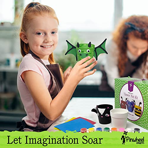 Pinwheel-Crafts-Flower-Pot-Painting-Kit–Paint-Your-Own-Kids-Plant-Growing-Kit-with-Seeds-Soil-8-Paints-2-Brushes-3-Pots–DIY-Flower-Crafts-Gift-for-Kids-Ages-4-8 Pinwheel Crafts Flower Pot Painting Kit–Paint Your Own Kids Plant Growing Kit with Seeds Soil 8 Paints 2 Brushes 3 Pots–DIY Flower Crafts Gift for Kids Ages 4 8