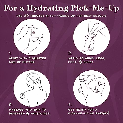 Purple Canyon Sunrise Energy Whipped Body Butter 2 Oz | Coffee Mocha Moisturizer Infused With Caffeine | Body Lotion With Jojoba Oil And Aloe Vera For Skin Care thumb #3