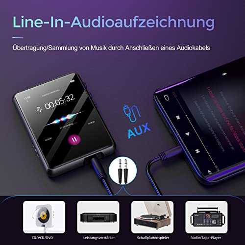 Joliker 32GB MP3-Player mit Bluetooth 5.0 und HiFi-Sound