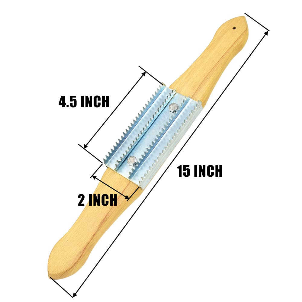 Râteau à Roue De Polissage 37cm - Manche Hêtre Pour Nettoyage Composé | Accessoire Bijouterie Et Métal
