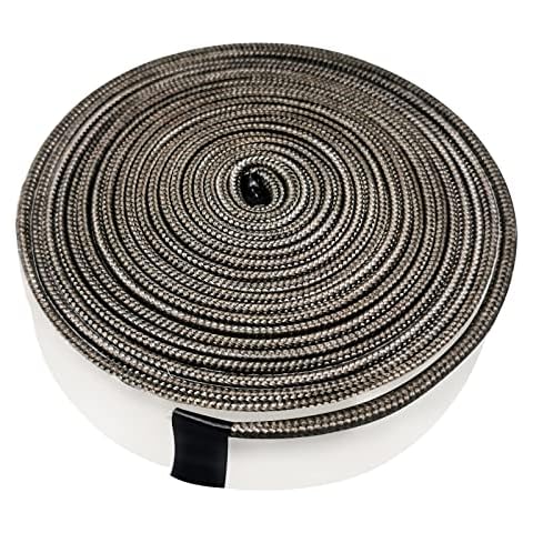 Quantfire Wire Mesh Gasket Kit for Kamado Joe Classic High Temp Fiberglass Gasket Replacement BBQ Smoker Seal Accessories Self Stick Felt 150" Long Cover