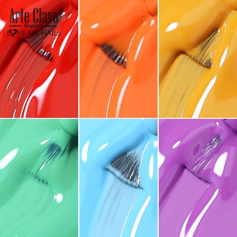 Miniatura 9 de Arte Clavo Esmalte de uñas de gel verde océano de 0.5 fl oz (0.5 fl oz), color profesional, esmalte de uñas de gel UV LED, esmalte de uñas de gel de