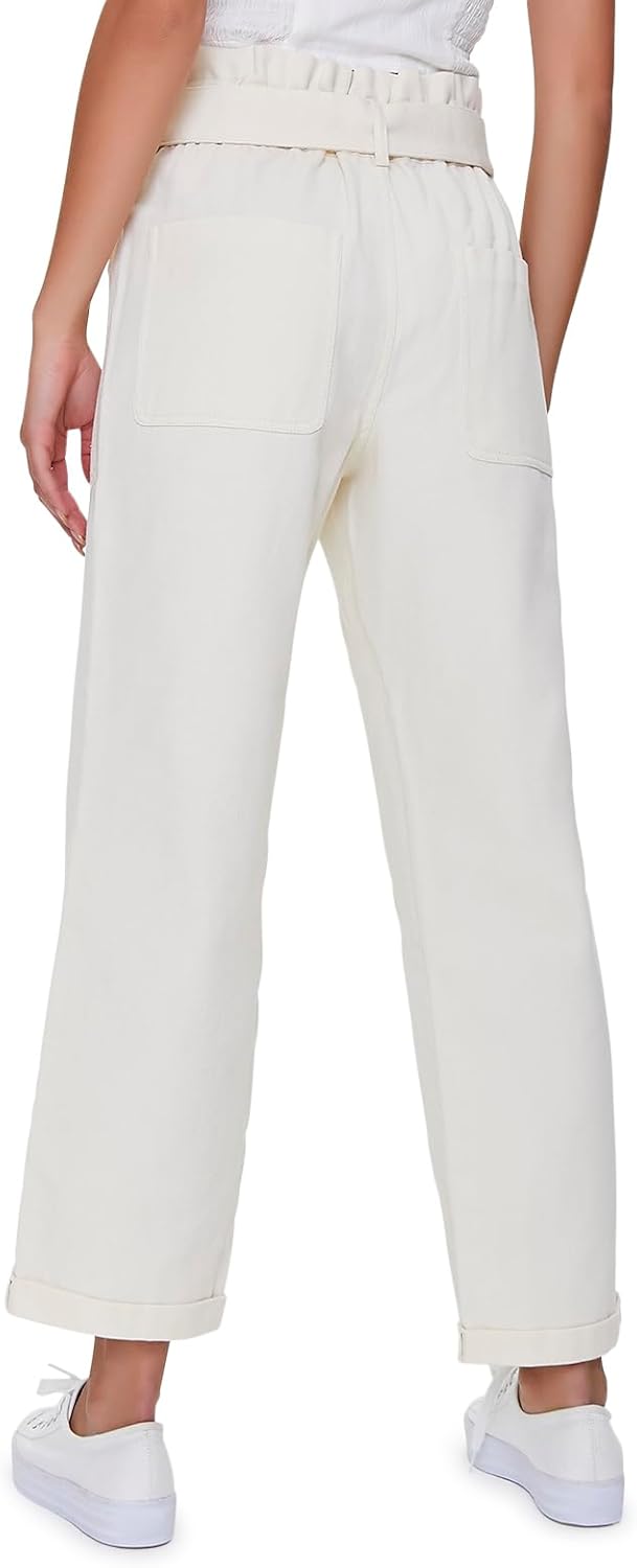Forever 21 Womens Paperbag Ankle Pants - Image 4