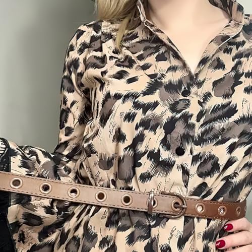 Women Jeans Belt Eyelet Punk Ladies Waist Ornament4