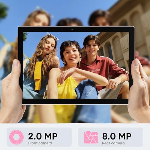 Image of 10 Inch Tablet With Case Stylus, Android 15 Tablets 8GB RAM 32GB ROM Support 1TB Expand, 10.1 IN Tableta Includes Tablet Protective Cover Dual Camera 5G WiFi-6, 6000mAh Battery 10 inch Android Tablet.