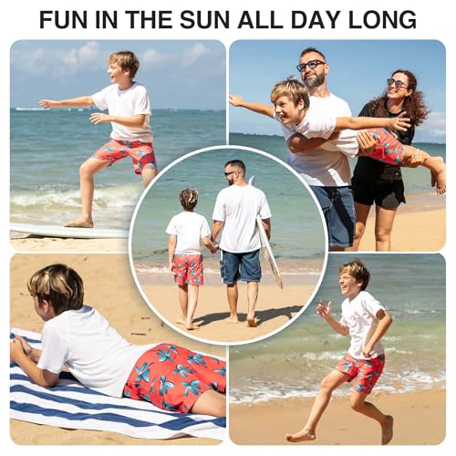 Image of Kanu Surf Boys' Terrapin Turtle Quick Dry Beach Board Shorts Swim Trunk